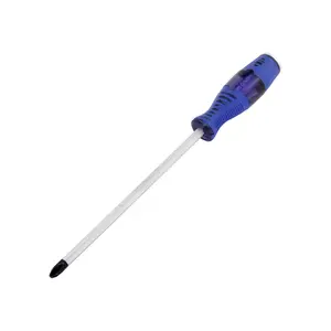 Impact-resistant multi-functional screwdriver, cross-head and flat-head, industrial-grade, extended length, flat-head, torx screwdriver