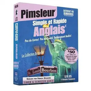 USED Book - Pimsleur English for French Speakers Quick & Simple Course - Level 1 Lessons 1-8 CD: Learn to Speak and Understand English for French with Pimsleur La by Pimsleur (Audio CD) - french