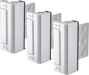 【Buy 1 get 1 free, total of 2】Upgraded Door Lock Home Security Withstands 800 lbs Heavy Duty Door Reinforcement Safety Latch for Inward Swinging,Easy To Install , Childproof Door Reinforcement Lock, Upgrade Night Lock to Defend Your Home Handle Tool