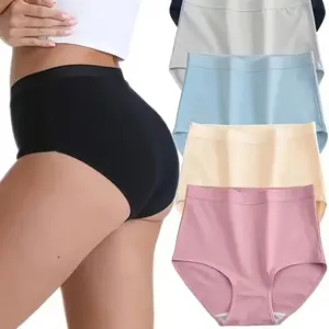 5pcs Women's High-Waisted Tummy Control Underwear - 4-Way Stretch Breathable Seamless Briefs, Black Low-Rise No Bulk for Daily Comfort, Postpartum & C-section, Multi-Pack Value (Casual & Formal Wear)