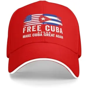 Free Cuba hat Make Cuba Great Again Cuban Flag Baseball Cap