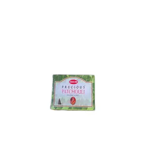 Faiza Naturals Patchouli Incense Cones, 4 pieces cones packaged, perfect for gifting, burn for positive energy and protection, enjoy fragrance, scented, aromatherapy, organic, natural, handmade, holistic healing, spirituality, astrology, meditation