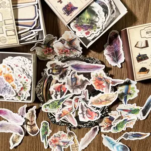 Self-adhesive Washi Sticker, 100pcs/set Non-repeating Pattern Sticker, DIY Decorative Sticker for Scrapbooking, Journal Making, Gift Wrapping, Floral Pattern Sticker