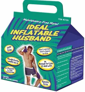 Inflatable Husband Bachelorette Party Gag Gift - Male Boyfriend Blow Up Toy Doll