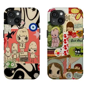 Art Yoshitomo Nara Y2K Colorful Phone Case for IPhone 17 16 15 14 13 12 11 Pro Max Plus Air Protective Fashion Drop-proof Gift Unique Design