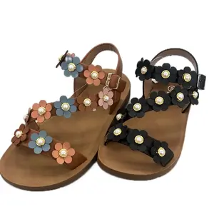 SUMMER SANDAL WITH PEARL AND FLOWER DETAIL REFORM-107k Shoe