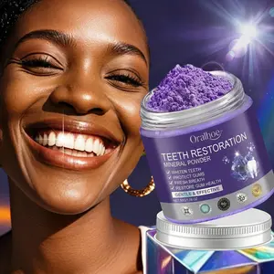 Oralhoe Daily Teeth Cleansing Mineral Powder, Gentle Formula for Brightening Teeth & Fresh Breath, Easy-to-Use Oral Care for Daily Routine, 50g