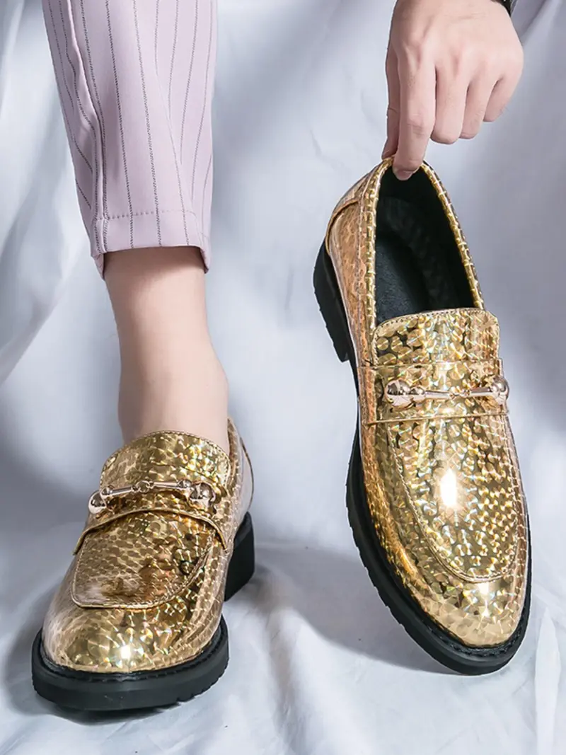mens silver dress shoes - TikTok Shop