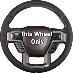 Steering Wheel Cover for Ford F150 2015-2020/ F250 2017-2021/ F350 2017-2021/ F450 2017-2021/ F550 2017-2021/ Ford Expedition 2018-2021 Steering Wheel Protector for Ford Steering Wheel Accessories