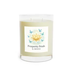 Prosperity Petals Scented Candle - Cultivate Your Fortune, Aromatherapy, Home Fragrance, Gift for Her, Mindfulness, Meditation