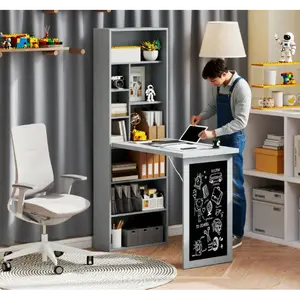 Fold-out Convertible Office Desk, Wall Mount Computer Desk