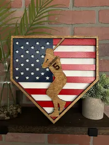 Home Plate Hero.  Baseball plaque.