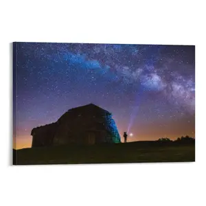 Space Photos Night Sky Adventure Poster Poster Canvas Wall Art For Bedroom Decor Bar Office Room Decor Gift