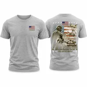 Freedom Full Battle Rattle Shirt, Military Soldier Graphic Tee, Patriotic Army Combat Shirt, USA Flag Tactical T-Shirt, Veteran Support Shirt, Army Helicopter Tank Graphic Tee – Menswear & Underwear - Men's Tops - T-Shirts