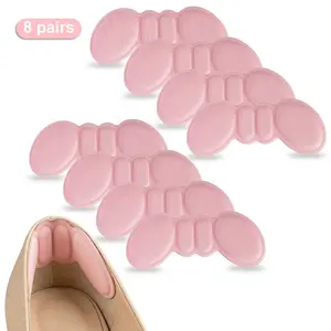8Pairs Heel Pads for Loose Shoes, Heel Grips for Womens Mens, Protectors Cushion Liners for Blisters Loose Shoes, Comfort Fillers
