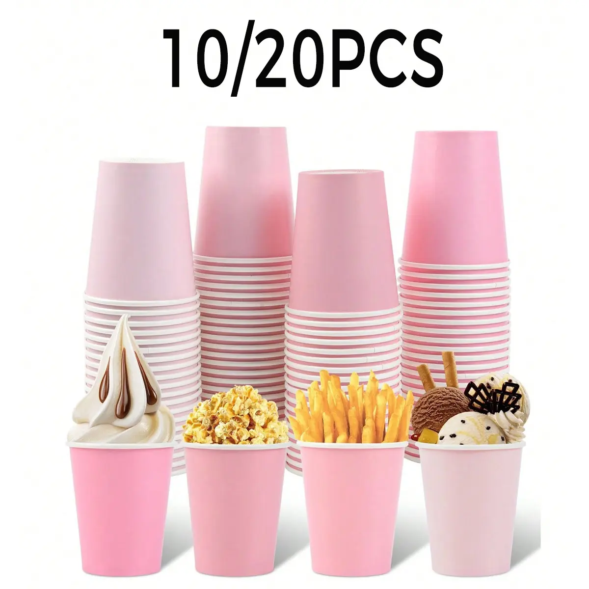 10/20 Pack Paper Cups, Gradient Party Cups, Coffee Tea Cups, Cold Hot Drink Cups, Festival Picnic Wedding Office Use
