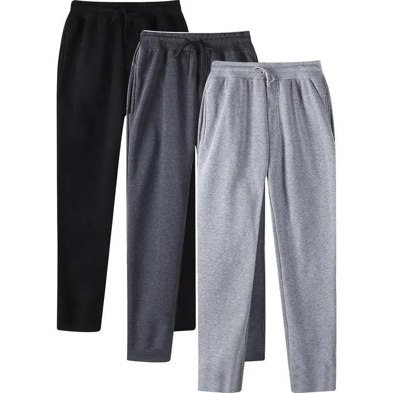 Mens 3 Pack Sweatpants Baggy Running Sports Pants Loose Casual Trousers Elastic Waist Drawstring Jogger Sweatpants Menswear Cargo Mens 3 Pack Sweatpants Baggy Running Sports Pants Loose Casual Trousers Elastic Waist Drawstring Jogger Sweatpants Menswear Cargo