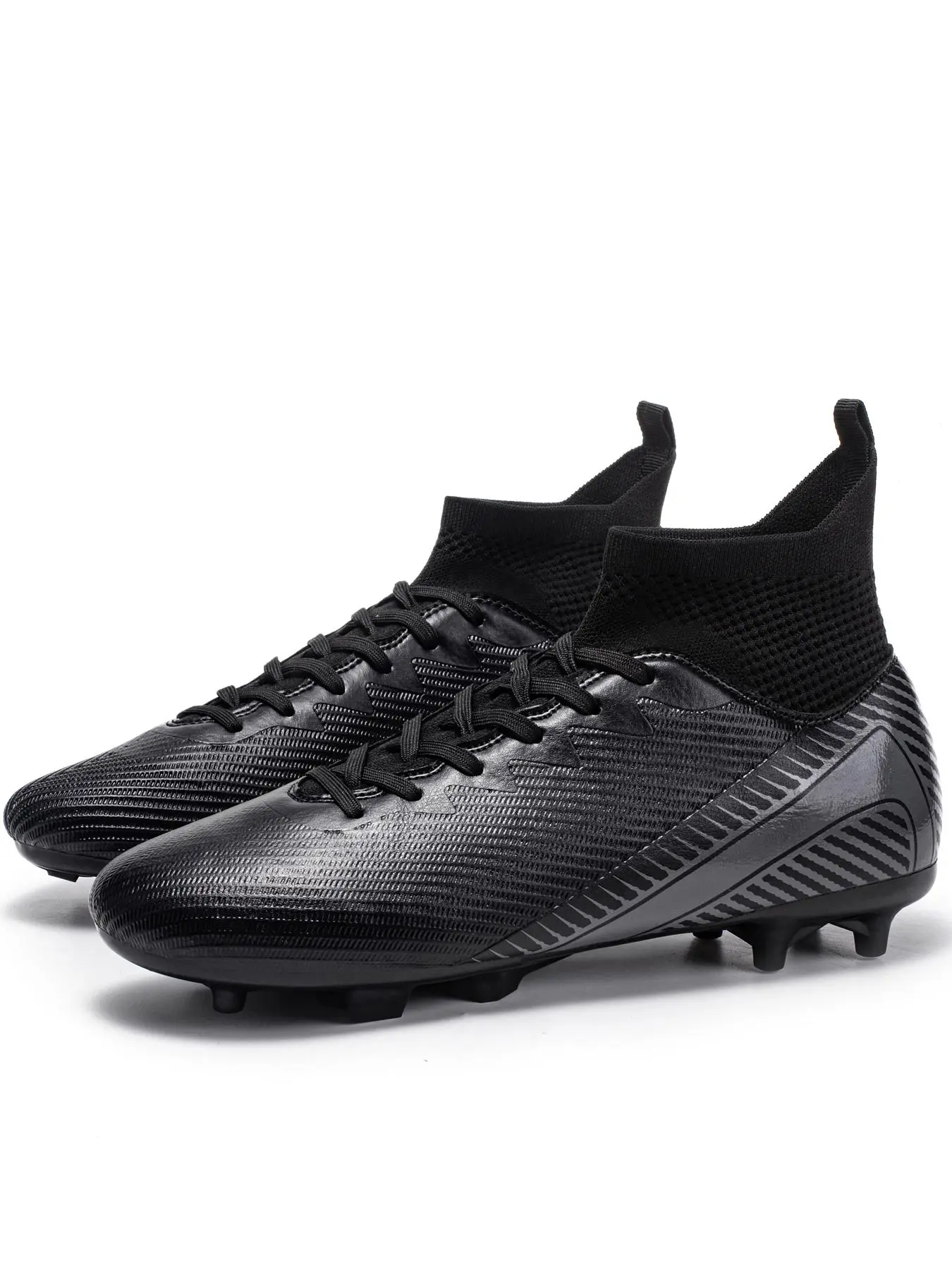 Men's Professional Football Shoes, Football Boots, Breathable Comfortable High Top Football Cleats, Non-Slip Football Shoes for Training & Competition, Soccer Shoes