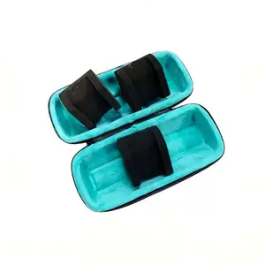 3 Slots Hard Watch Travel Case, Watch Roll Case Storage And Organizer For Men And Women, With Anti-move Watch Pillow, hardshell Zipper Watch Carry Case, green Faux Suede Lining, Ideal choice for Gifts, Watch Box