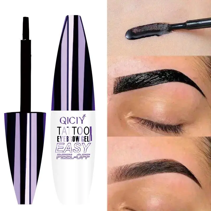 Waterproof eyebrow gel - natural shedding eyebrow tint, suitable for all skin types, not easy to take off the color Makeup Cosmetic Waterproof Long-Lasting Eyebrow Gel Waterproof Semi-Permanent Eyebrow Gel tiktok beauty