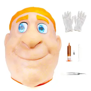 Pimple Popping Simulator Giant Head , Refillable Squeeze Toy for Stress and Anxiety Relief, Oddly Satisfying Game for Adults