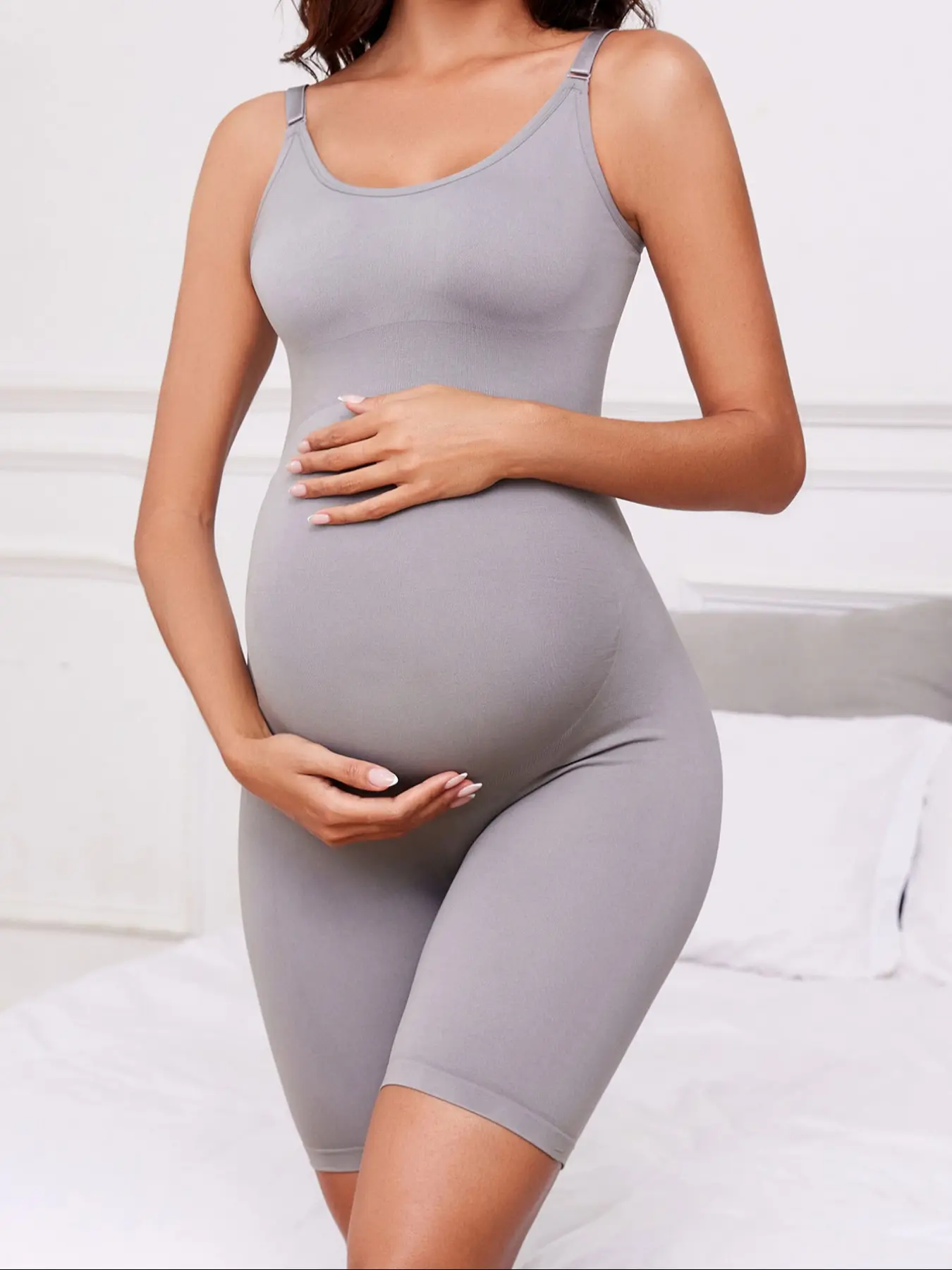 Women's Sporty Yoga Workout Jumpsuit Set, Stretchy Jumpsuit, Long Sleeve Above-Ankle Fit, All-Season Wear, Stretchable Activewear, Sportswear Jumpsuits, Plain Design, Ideal for Outdoor Fitness & Gym