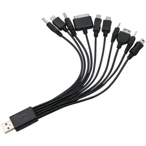 10 In 1 Data Cable, Wide Application Charger Power Supply, Portable Power Cable for Multiple Devices, USB Cable, Multifunctional Charging Cable