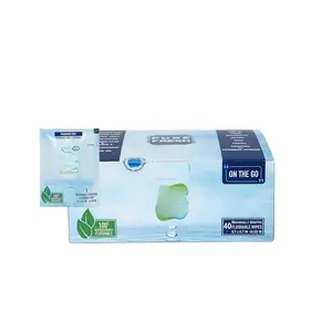 Wet Wipes Flushable Individually Wrapped for Travel 40 Singles
