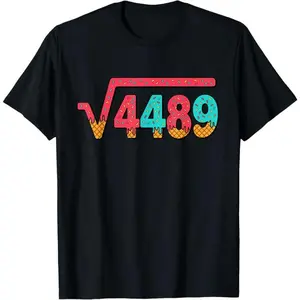 Ice Cream Drip Meme Square Root 4489 Slang Math Teacher T-Shirt (67)