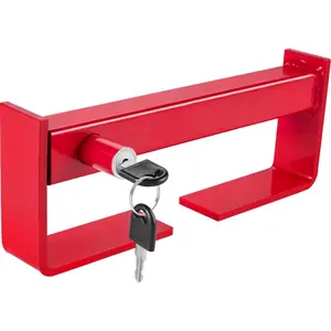 VEVOR Cargo Container Lock 9.84 - 17.32 Locking Distance Semi Truck Door Locks with 2 Keys Shipping Container Accessories Red Powder - Coated with Spring Lock for Fixed Container(Large Size)VEVOR Super Brand Day