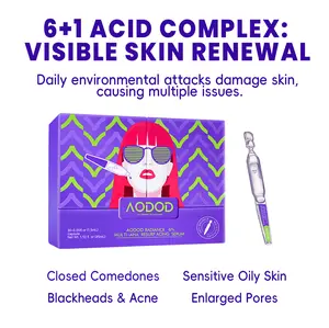 AODOD 4D hyaluronic acid Serum Anti Aging | Bifida Ferment Lysate | BFS Sterile Technology | Deep Anti-Wrinkle & Hydration | Sensitive/Dry Skin & Pre-Makeup Base Single-Use Vials