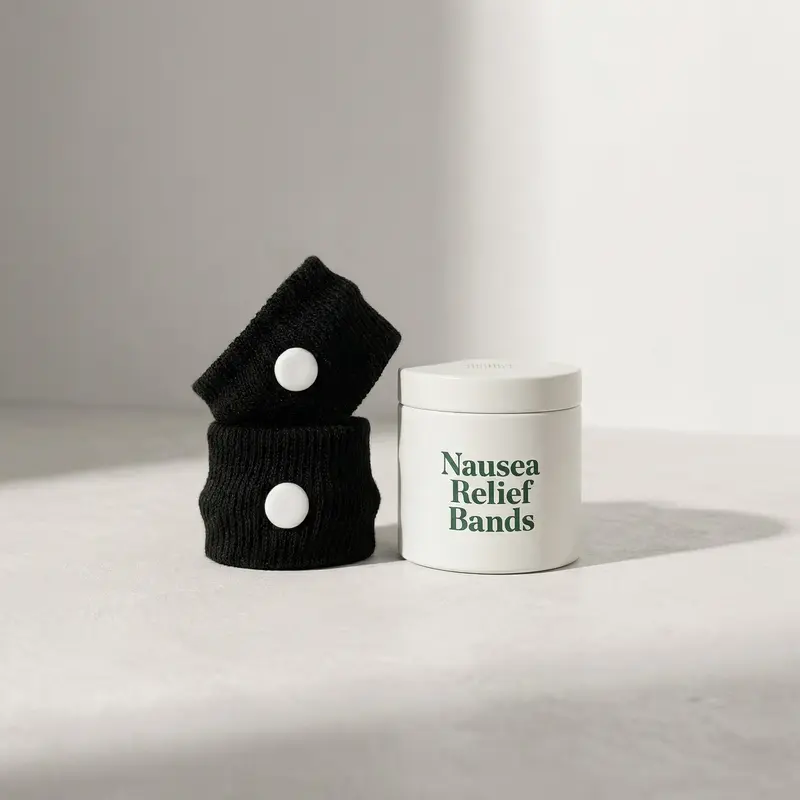 Nausea Relief Bands – Natural Acupressure Wristbands for Motion & Morning Sickness