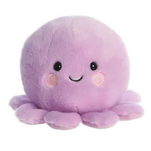 Palm Pals Adorable Oliver Octopus 5 inch Purple Mini Soft Plush Collectable Stuffed Animal