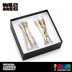 Official FIFA World Cup 26 Gold Stamped Classic Beer Glass Set 11oz Craft Beer Glasses for Pilsner IPA & More Drinkware Boyfriendgift Tumblers summerwins America250 Independenceday