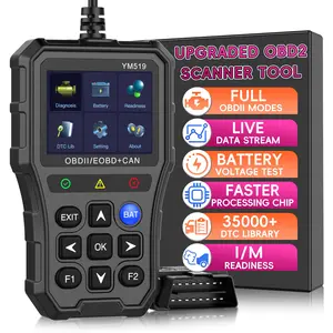 Professional Obd2 Scanner Diagnostic Tool, Automotive Diagnostic Tool, Engine Code Reader, Multi-Function Car Eobd/obdii Scan with Reset, Real-Time Data Monitoring