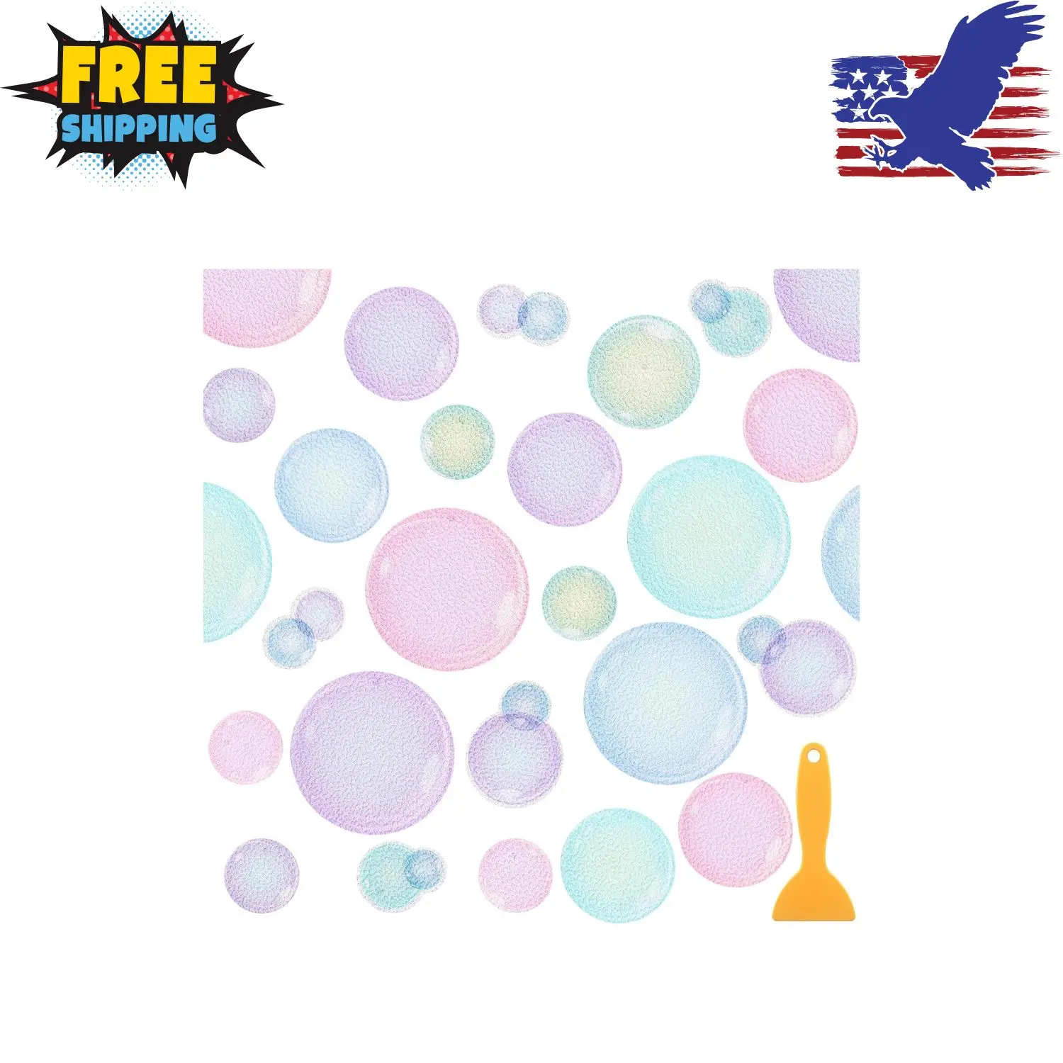 30 Pcs Bubble Non Slip Bathtub Stickers Colorful Bubble Anti Slip Shower Stickers