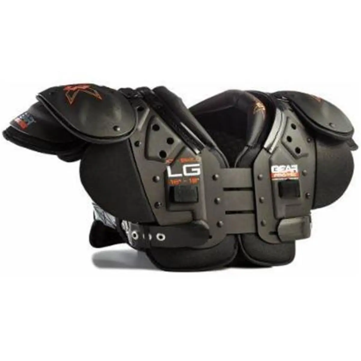 212 MAIN American Football Shoulder Pads - Gear Pro-Tec X3/X7 Adult Skill Medium, Lightweight, Arms-Up Ready, Compressed Foam, Full Ventilation, Injury Prevention, Sports Protection