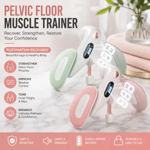 Adjustable  Trainer with Digital Display, Kegel Exerciser for Postpartum Recovery & Hip Toning,Multi-Use  Exerciser, Resistance Trainer for Pelvic Health, Inner Thigh Workouts & Postpartum Care