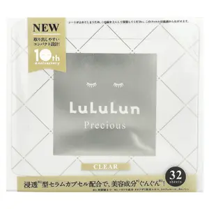 Lululun Precious, Beauty Face Mask, Clear, White 4FB, 32 Sheets, 17 fl oz (500 ml)