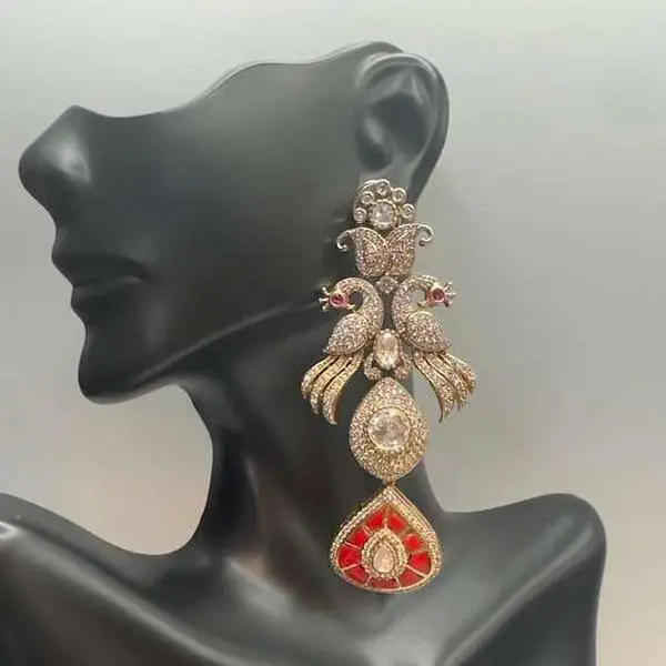 Perkey Peacock Costume Earrings, Fashion Jewelry Accessory for Daily Wear