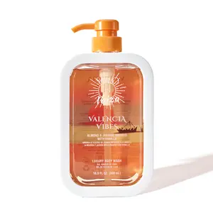 SOLO EN IBIZA Valencia Vibes Body Wash-Full Size Cleansing Shower Gel with Pistachio, Almond, Salted Caramel & Vanilla (16.9 fl oz)