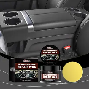 Homonth Car Interior Scratch Repair Wax for Dashboard - Sodium Lauryl Sulfate & Sodium Carboxymethyl Cellulose - Quick Repair & Smooth Finish - Ideal for Plastic & Synthetic Materials