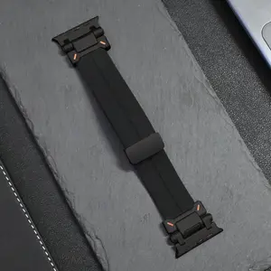 Magnetic Silicone Watch Band (Band Only), 1 Count Replacement Watch Band for Apple Watch Ultra 2 49mm 44mm 45mm 46mm, Smart Watch Accessories, Smart Watch Straps
