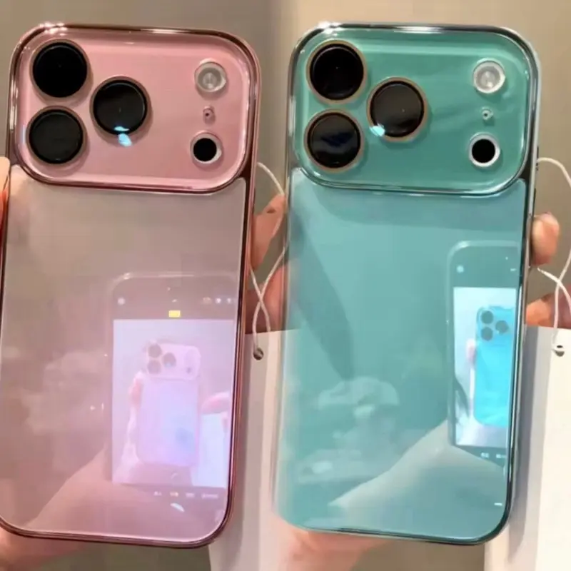 Luxury Tempered Glass Camera Protection Case for iPhone 17 Series Plating Bumper Shockproof Hard Back Cover