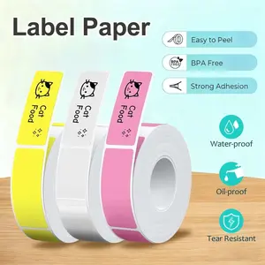 Marklife P15 Label Stickers Thermal Label Tape Paper For Mini Thermal Printer Self-adhesive Paper Roll For D30 P12 Q30 Printer