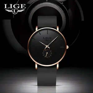 LIGE Ultra Light and Thin Minimumlistic Fashion Stylish Quartz Watch