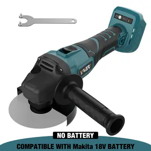 Cordless Angle Grinder for Makita 18V Battery, 3 Speed Adjustable Brushless Grinder with Up to 8500 RPM, 5/8''-11 Spindle Portable Cordless Grinder for 4-1/2'' Wheels for Cutting, Grinding(NO Battery)