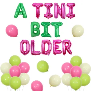 1Set Martini Birthday Party Decorations A Tini Bit Older Decoration Banner Margarita Birthday Decorations with Lime Balloons for Margarita Fiesta Birthday Supplies