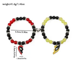 New Deadpool Wolverine Best Friends Bracelet Couple Bracelets
