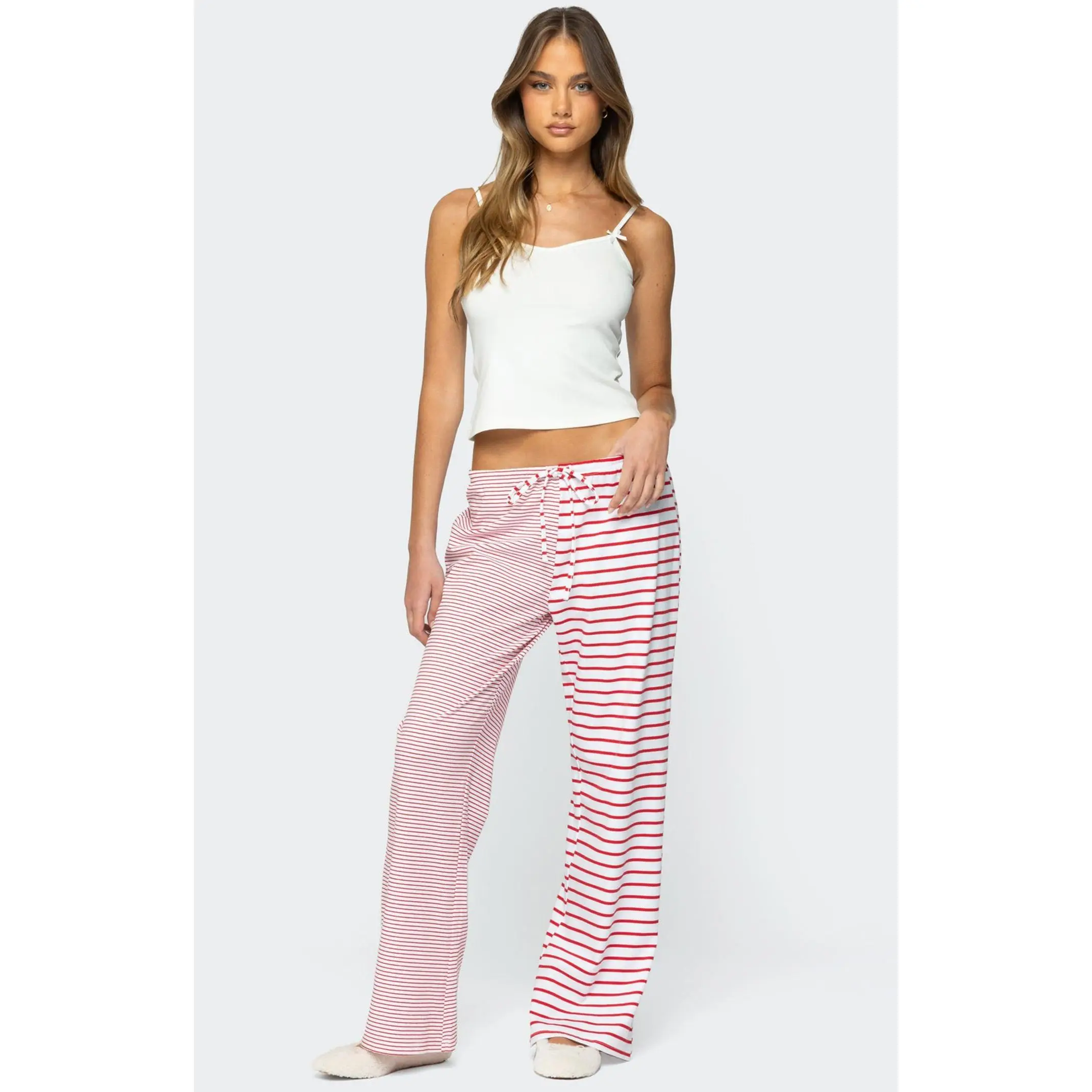 Edikted Women's Laken Mixed Striped Pants